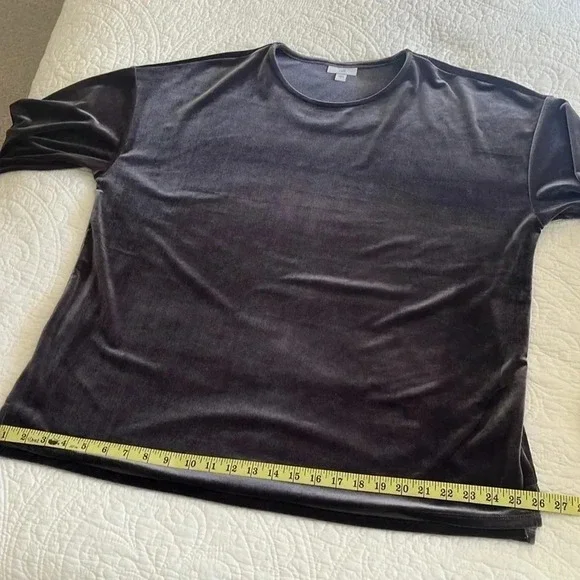J.Jill Velvety Top Pullover Shirt Women’s Large Brown Silvery Holiday Party - Picture 10 of 16